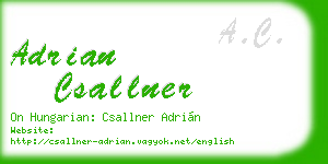 adrian csallner business card